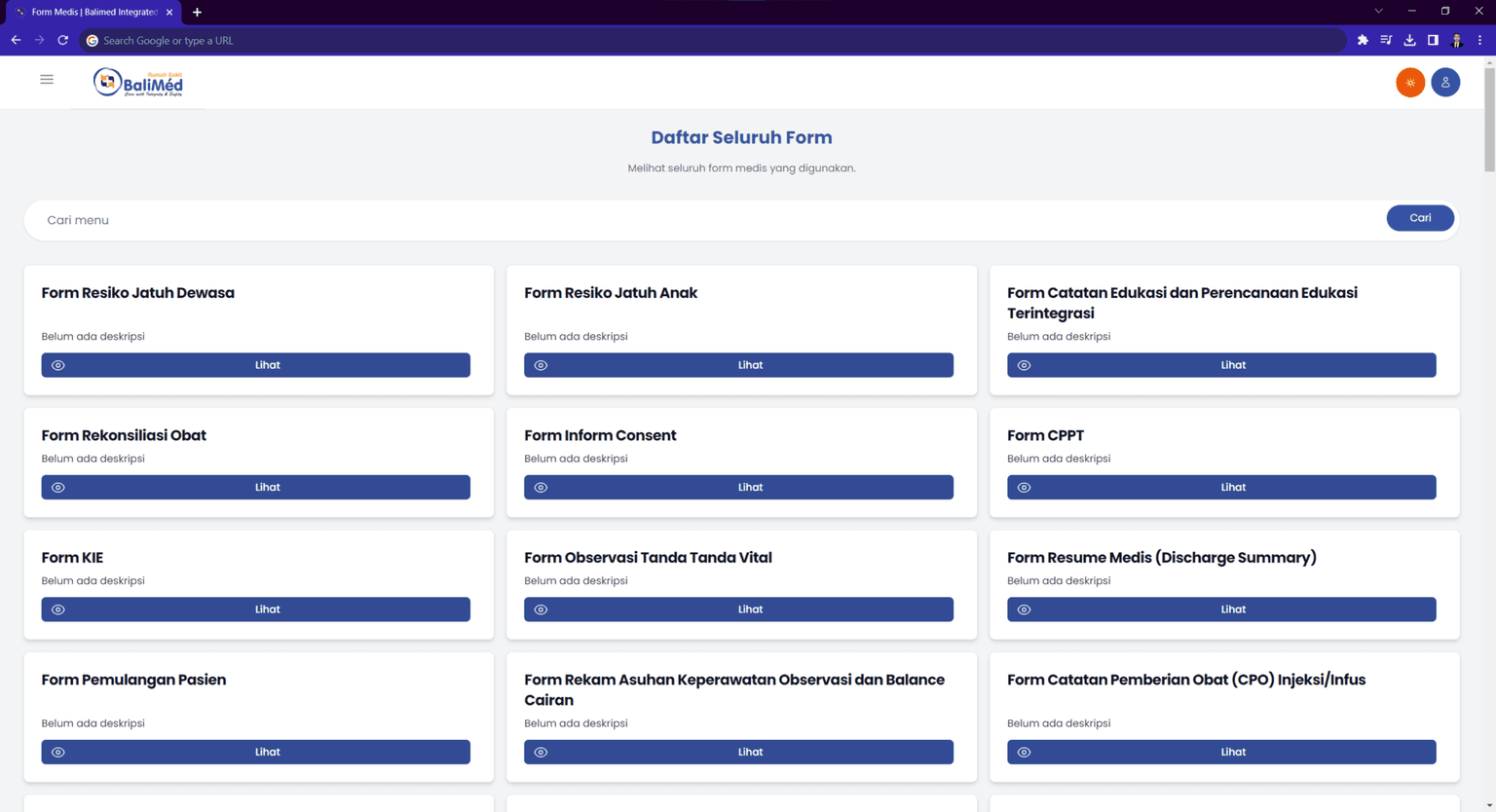 Medical Forms screenshot