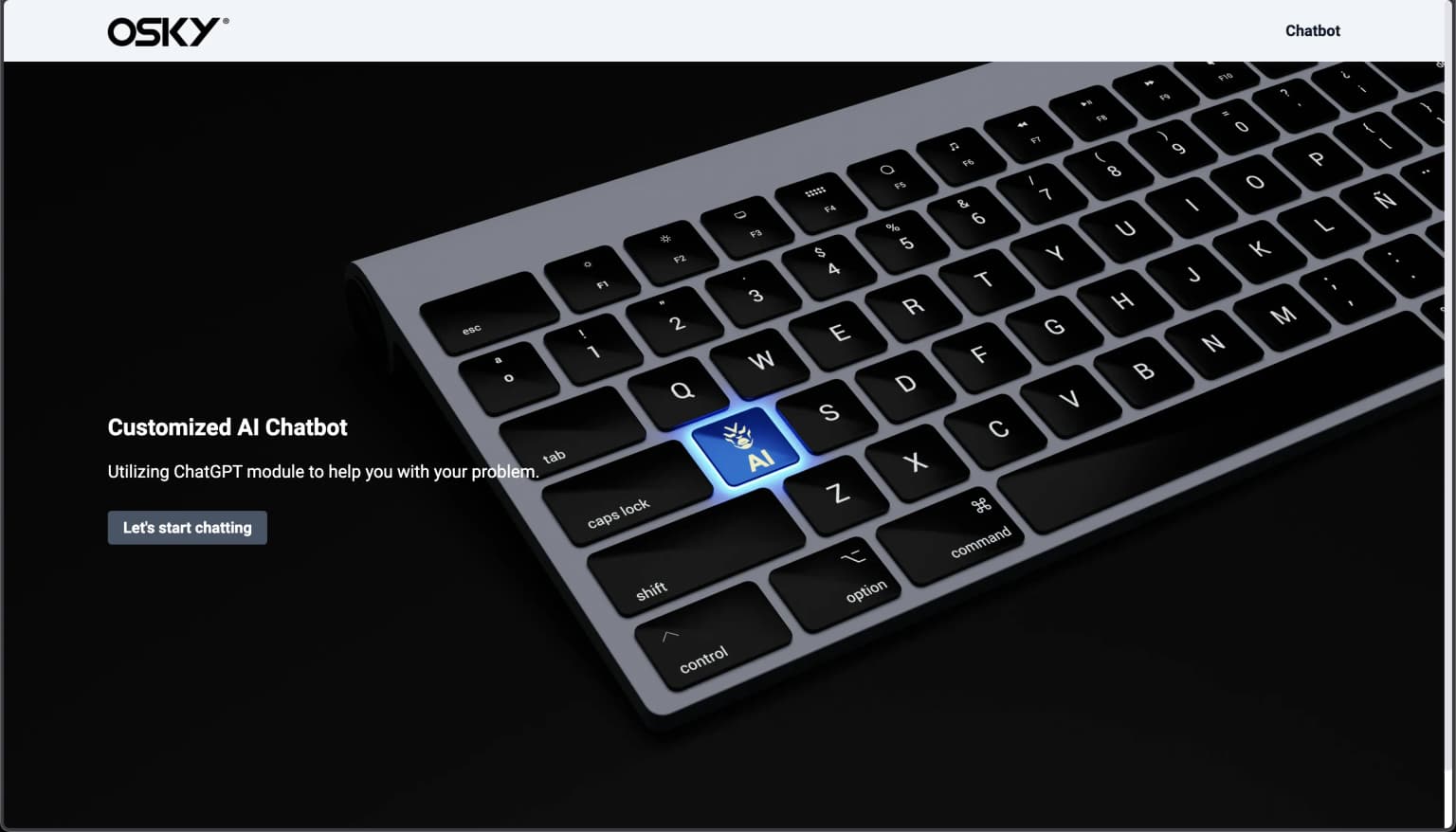 Osky AI Chatbot screenshot
